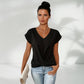 👚 Elegancka casualowa koszulka z krótkim rękawem