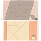 Drewniana gra logiczna Tangram