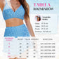 🔥👙Damski komplet bikini z wysokim stanem i dekoltem w szpic