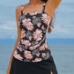 👙Kobiece dwuczęściowe stroje kąpielowe typu tankini z efektem wyszczuplającym brzuch