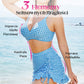 🔥👙Damski komplet bikini z wysokim stanem i dekoltem w szpic