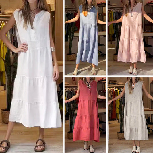 👗nowe bawełniane sukienki plus size w stylu vintage