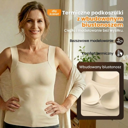 Kamizelka termiczna dla kobiet z wbudowanym biustonoszem
