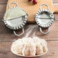 🥟 Błyskawiczne lepienie pierogów! Nieprzywierająca forma ze stali nierdzewnej + obcinacz do ciasta – pierogi w minutę! ✨🔥