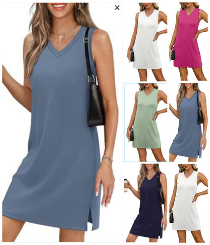 👗Damska mini sukienka z dekoltem w szpic