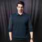 【M-4XL】👔 Dwuczęściowa koszula w paski z fałszywymi klapami