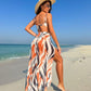 🩱🏖️Stylowy 3-częściowy zestaw kostiumów kąpielowych dla kobiet z biustonoszem / majtkami / spodniami z wysokim rozcięciem