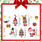 🎅Wyprzedaż świąteczna 49% OFF 🎄 Świąteczne naklejki magnetyczne z kreskówkami 3D