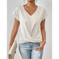 👚 Elegancka casualowa koszulka z krótkim rękawem