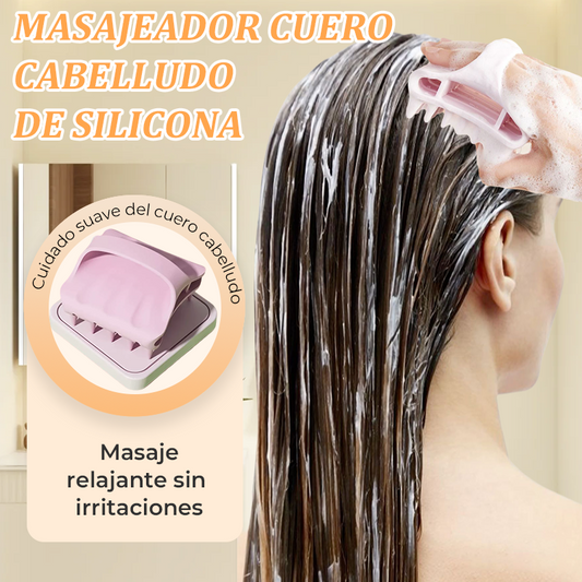 🧖♀️✨ Silikonowy Masażer do Skóry Głowy – Doświadczenie SPA Pod Prysznicem, Bez Plątania i Łamania Włosów! ✨