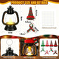Świąteczna dekoracja Mini lampion w kształcie bałwanka z czapką i szalikiem
