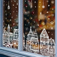 🎅🎄Zestaw naklejek okiennych z wioską świąteczną