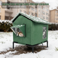 📢📢 50% ZNIŻKI !! ⏰ Całoroczny podwyższony domek dla kota na zewnątrz 🐱