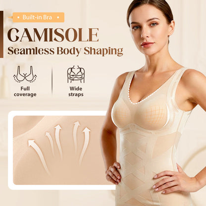 👙 Bezszwowa body shaping kamizelka z wbudowanym biustonoszem ✨🩱