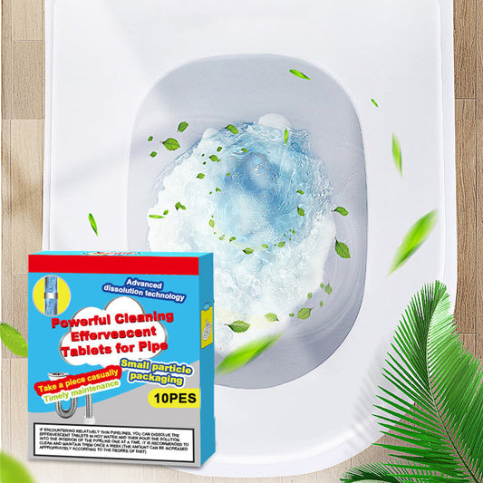 🔥 50% ZNIŻKI ❤️ Musujące tabletki do czyszczenia rur – szybko rozpuszczają zatory z włosów i tłuszczu, odświeżają i działają antybakteryjnie – do zlewu, toalety i odpływów podłogowych.