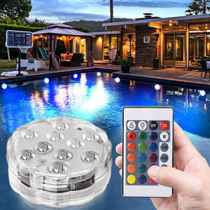 Wodoodporne lampy LED do basenu z pilotem 🏊‍♂️💡✨