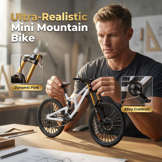 🚲 Miniaturowy model roweru górskiego wykonany ze stopu metali – zabawka dla dzieci