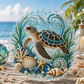 Tabliczka do powieszenia z motywem „Ocean Pearl” do samodzielnego wykonania