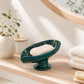 🧼🍃Ceramiczna mydelniczka w kształcie liścia z samoodprowadzaniem wody – Utrzymuje mydło suche🏠