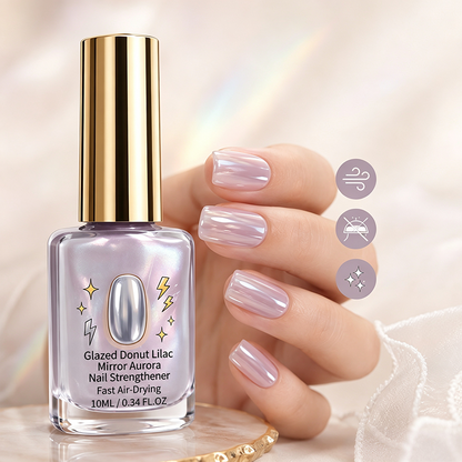 💜 Fioletowy lakier do paznokci o lustrzanym połysku – efekt połysku, wegański skład, mocne i elastyczne paznokcie ✅