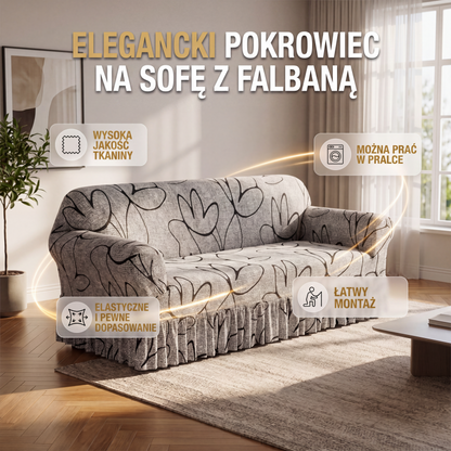 🛋️ Uniwersalny, elastyczny pokrowiec na kanapę – idealnie dopasowany, napięty pokrowiec ochronny