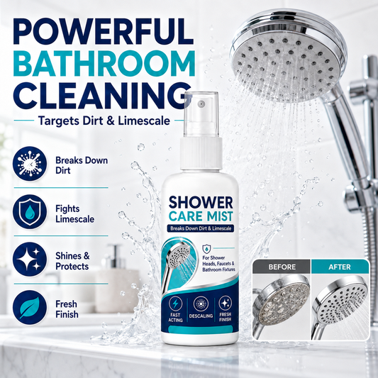 🚿✨Szybko usuwa kamień z prysznica - rozpuszcza uporczywe osady mineralne i plamy z twardej wody🧼💪