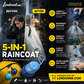 🌧️ Przenośna, jednorazowa kurtka przeciwdeszczowa – ✨ Lekka jak piórko, zapewniająca natychmiastową ochronę i płynną, beztroską wycieczkę 🎒🏕️