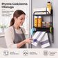 🧲 Uchwyt do montażu na ścianie lodówki bez użycia gwoździ | Magnetyczny stojak na przyprawy + półka – 2 w 1