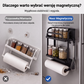 🧲 Uchwyt do montażu na ścianie lodówki bez użycia gwoździ | Magnetyczny stojak na przyprawy + półka – 2 w 1