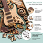 Kreatywna układanka 3D w stylu steampunkowym – gitara
