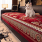 🛋️ Pokrowiec na kanapę w stylu vintage z kwiatowym wzorem 🌸 - miękki, przytulny i elegancki