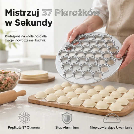 Forma do szybkiego robienia pierogów z 37 otworami