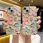 Etui na iPhone'a Oil Painting Flower z folią ochronną na obiektyw